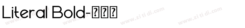 Literal Bold字体转换